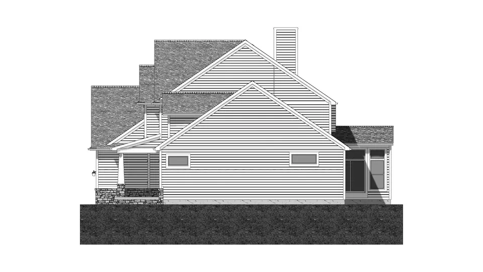 The Maplewood house plan, exterior view 2